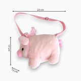 Sac A Main Peluche Cochon Rose Enfant
