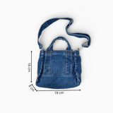 Petit Sac A Main Denim Bleu