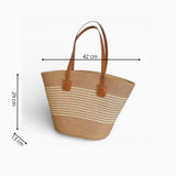 Sac A Main Panier Paille Tressée
