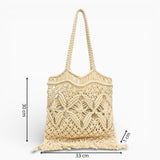 Sac A Main Paille Tressé Franges