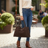 Sac A Main Tote Fermoir Vintage