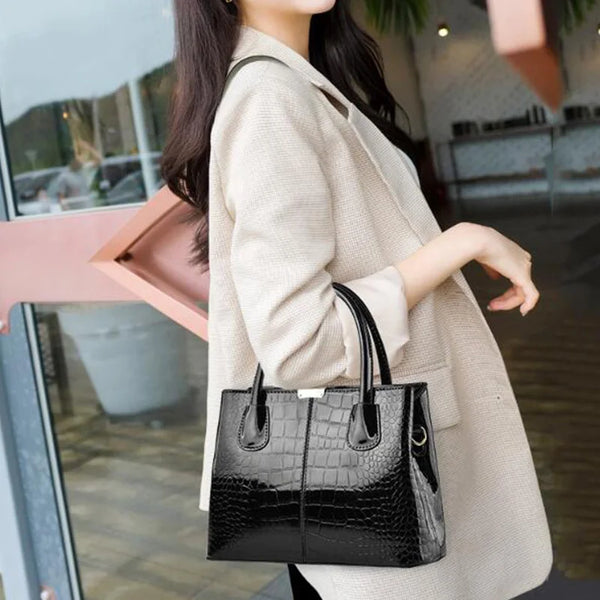 Sac A Main Verni Croco