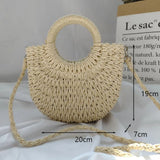 Sac A Main Demi-Lune Plage