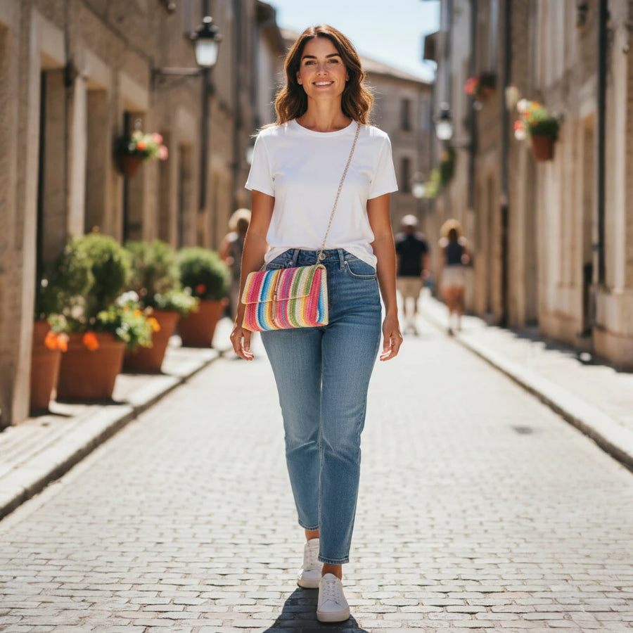 Sac A Main Rayures Paille