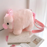 Sac A Main Peluche Cochon Rose Enfant