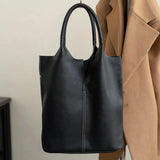 Sac A Main Seau Cuir Véritable