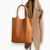 Sac A Main Seau Cuir Véritable