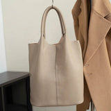 Sac A Main Seau Cuir Véritable