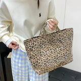 Grand Sac A Main Tote Bag Léopard