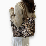Sac A Main Tote Léopard Set 2 Pièces