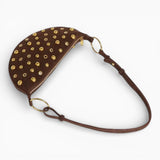 Sac A Main Croissant Cloutés