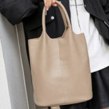 Sac A Main Seau Cuir Véritable