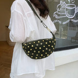 Sac A Main Croissant Cloutés