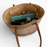 Sac A Main Panier Paille Tressée