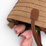 Sac A Main Panier Paille Tressée