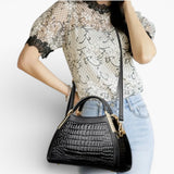 Sac A Main Croco Verni