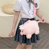 Sac A Main Peluche Cochon Rose Enfant