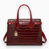 Sac A Main Croco 3 Pièces