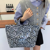 Grand Sac A Main Tote Bag Léopard