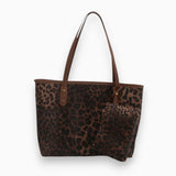 Sac A Main Tote Léopard Set 2 Pièces