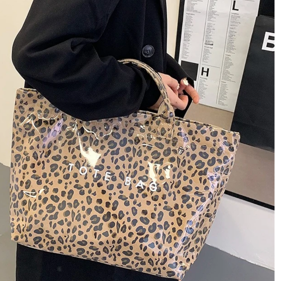 Grand Sac A Main Tote Bag Léopard