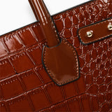 Sac A Main Croco 3 Pièces