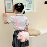 Sac A Main Peluche Cochon Rose Enfant