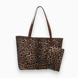 Sac A Main Tote Léopard Set 2 Pièces