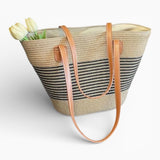 Sac A Main Panier Paille Tressée