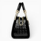 Sac A Main Croco Verni