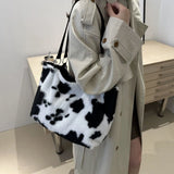 Grand Sac Cabas Peluche Vache