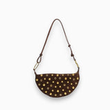 Sac A Main Croissant Cloutés