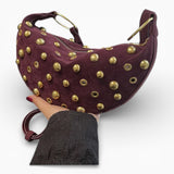 Sac A Main Croissant Cloutés
