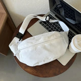 Sac A Main Banane Velours Côtelé