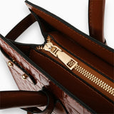 Sac A Main Croco 3 Pièces
