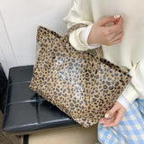 Grand Sac A Main Tote Bag Léopard