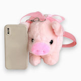 Sac A Main Peluche Cochon Rose Enfant
