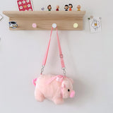 Sac A Main Peluche Cochon Rose Enfant