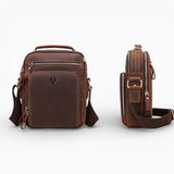 Sacoche Cuir Véritable Vintage
