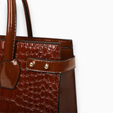 Sac A Main Croco 3 Pièces