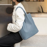 Sac A Main Seau Cuir Véritable