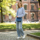 Petit Sac A Main Denim Bleu