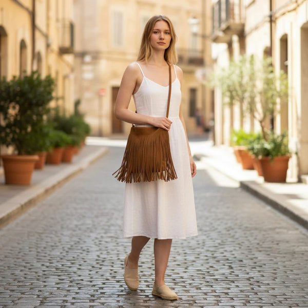 Sac A Main Bandoulière Franges Cascades